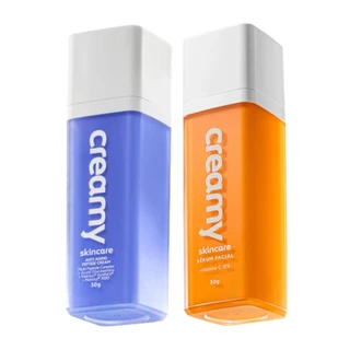 Duo Creamy Serum Facial Vitamina C 30ml, Peptide Cream 30g