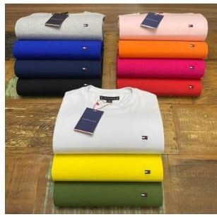 Camisa Tommy Th Basica 100% Algodão Várias Cores Promoção A Pronta Entrega !