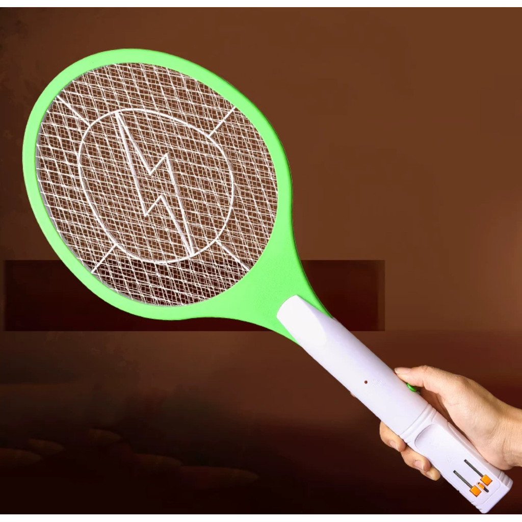 Raquete Elétrica Mata-Insetos - Eficiente Contra Mosquitos e Pernilongos, Bivolt