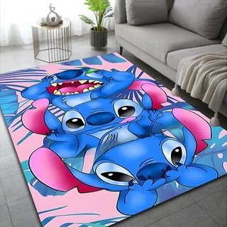 3D Disney StarCraft Anime Rug Stitch Quarto De Criança Sala De Estar Banheiro Absorção De Água E Pés Antiderrapantes Área Personalizável