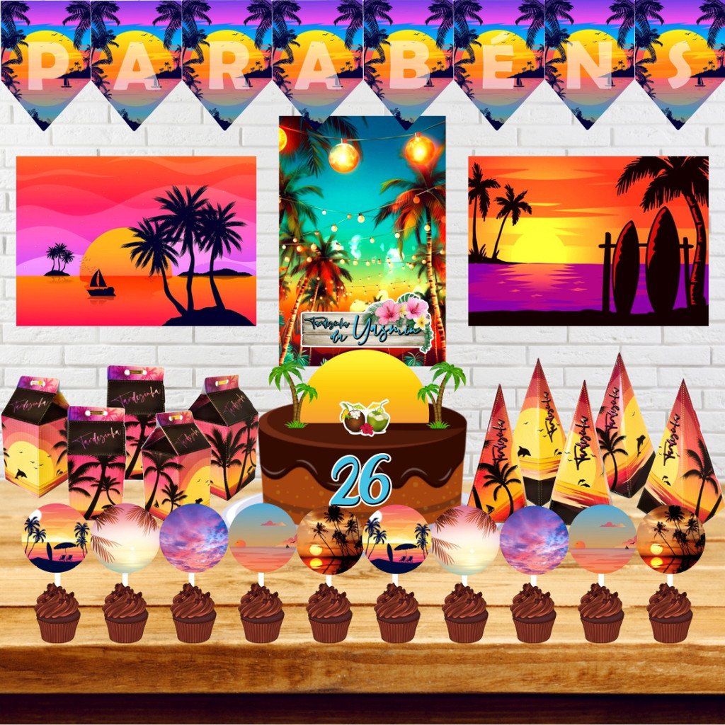 Kit Festa Pronta Tardezinha + lembrancinha