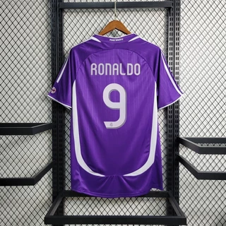 Retro2006-07 Real Madrid Fora Jersey Rose9 # RONALDO