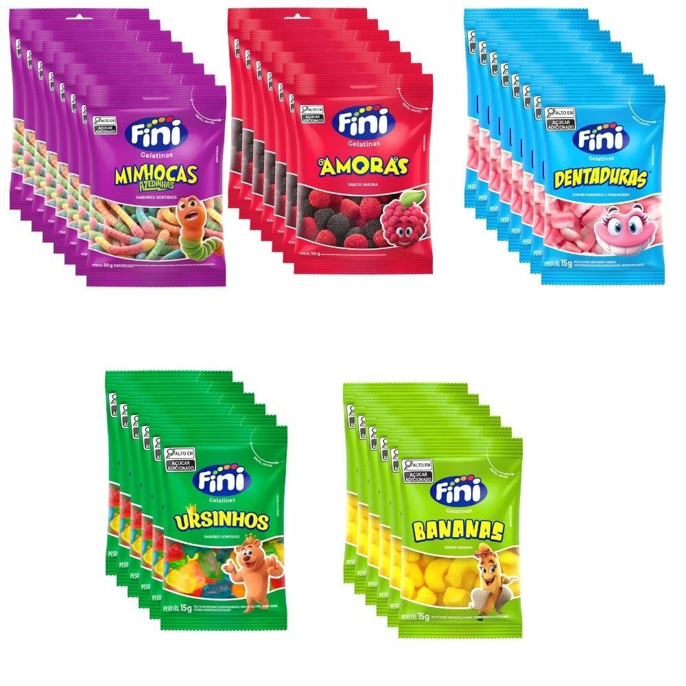 Kit Guloseimas FINI - 60 pacotes