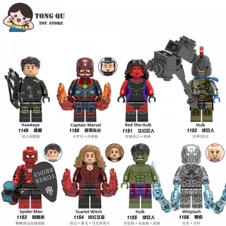 Superhero Minifigures Hulk Building Block Doll Collection Ornamentos mini modelo Brinquedo de presente