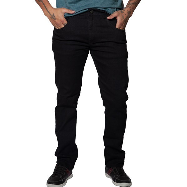 Calça Jeans Skinny Masculina Preta Com Elastano