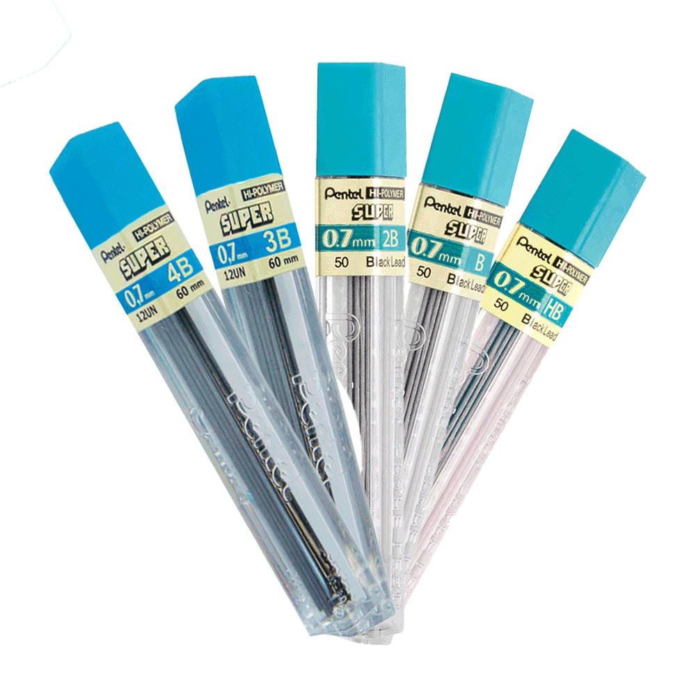 Grafite 0.7mm Hi-Polymer Super - Pentel