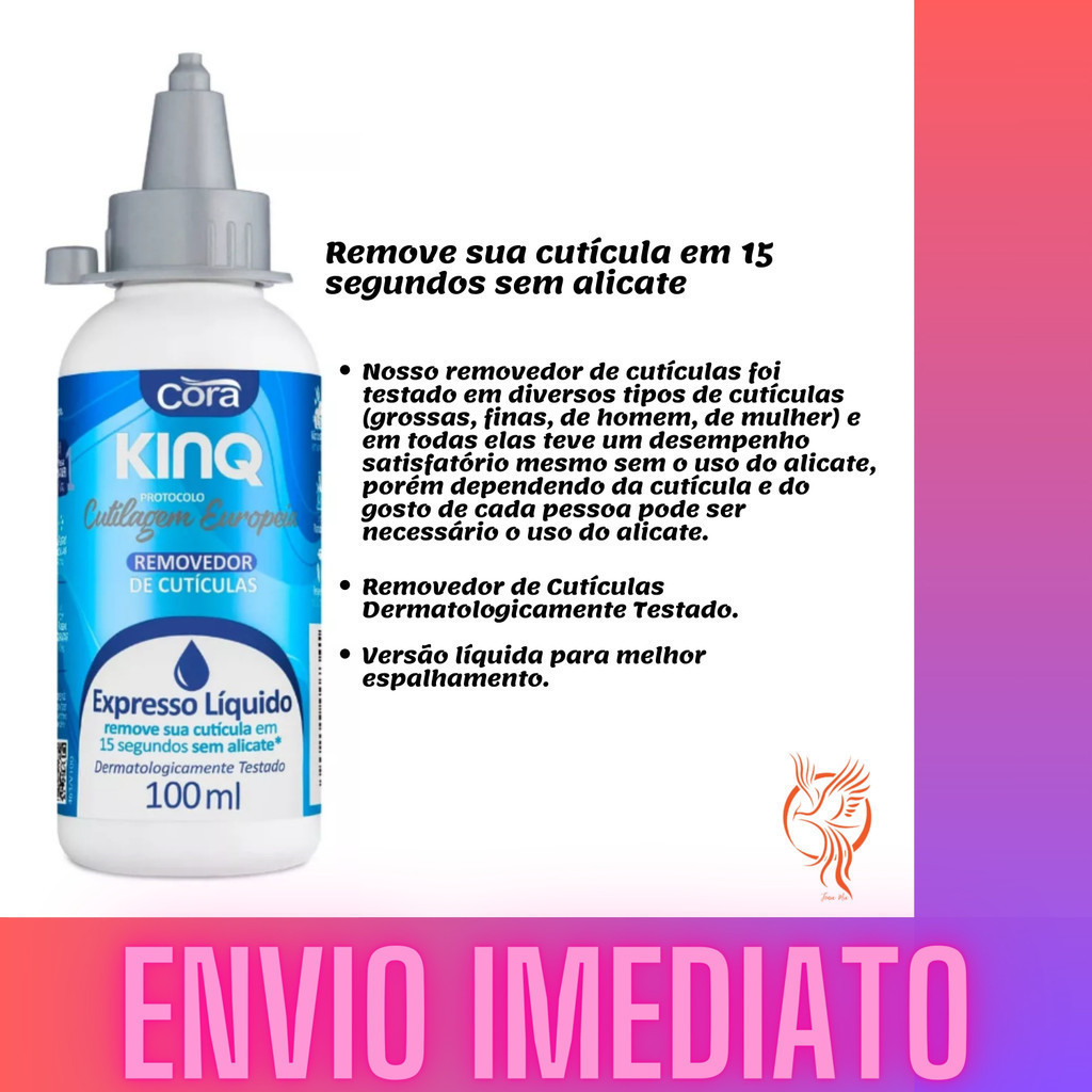 Kinq Liquido Removedor De Cutículas Expresso Cutilagem Europeia Cora ...