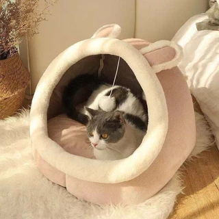 Pacote Semi-Fechado Universal Para Todas As Estações , Ninho De Gato Bonito Celebridade Da Internet Cão Quente De Inverno