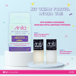 Kit 5 Esmaltes Anita Rosa chiclete