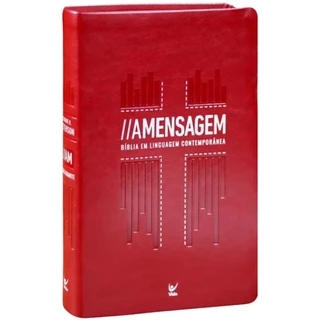 A Bíblia A Mensagem | Letra Gigante | Capa Luxo | Vermelha | Editora Vida em Oferta na Shopee