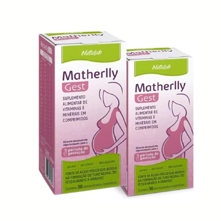 Combo 2 Matherlly Gest Suplemento para gestantes 30 caps em Oferta na Shopee