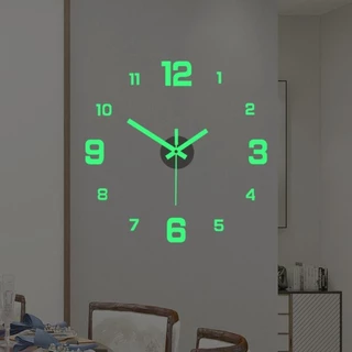 Relógio De Parede Digital Estéreo DIY Mudo Luminoso Do Quarto