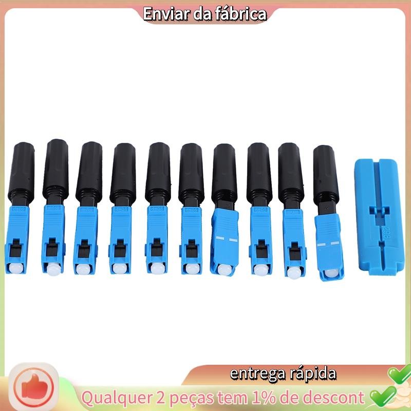 Conector Rápido De Fibra Óptica Sc Upc Embutido , 50 Peças , Ftth ...