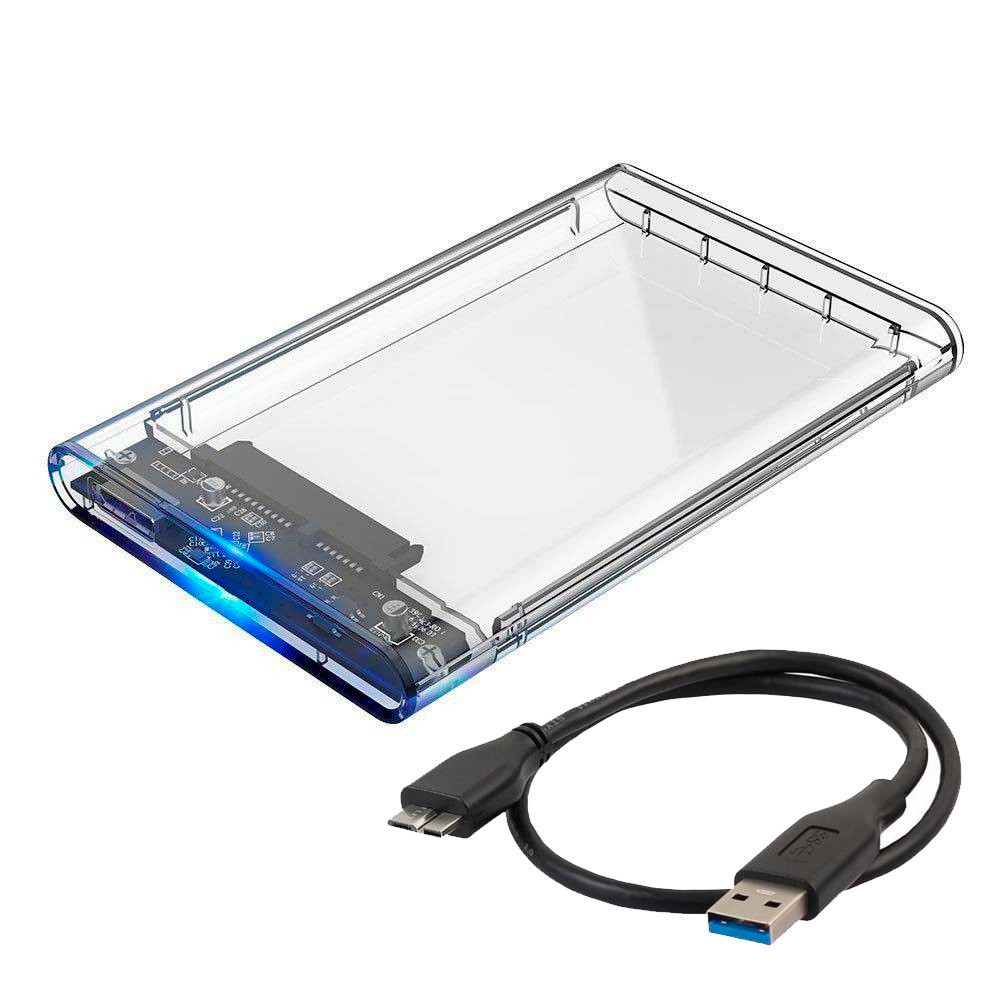 Case Hd Externo 2.5 Notebook Usb 3.0 Ps4 Xbox One Pc 6gbps transparente