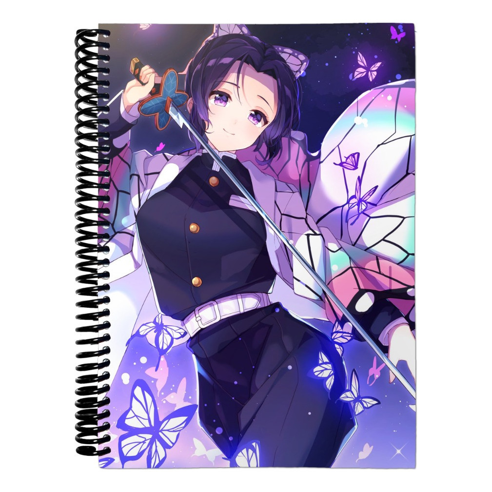 Caderno matérias Demon Slayer Kocho Shinobu 15 Matérias Escolar  Universitário Capa Dura Desenho | Shopee Brasil