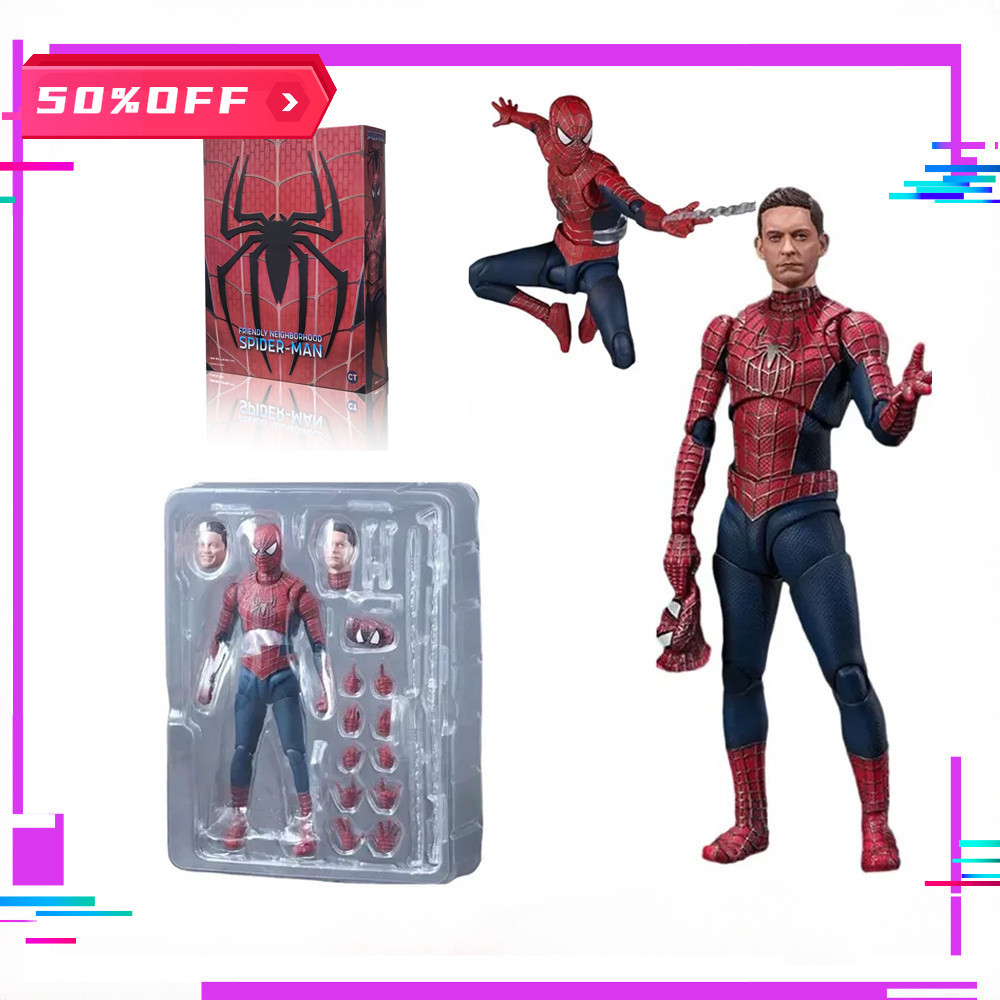 CT Homem-Aranha S.H . Figura Figuras De Ação Figuart 3 Tobey Maguire Anime Pvc Estatueta Figurino Modelo Brinquedos Bonecas Presentes