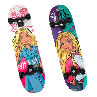 Skate Infantil Barbie C/ Kit De Segurança F00105C - Fun