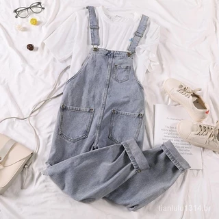 Macacão de Jeans Solto Feminino