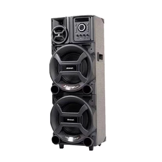 Caixa de Som Amplificada Amvox ACA 2201 Pesadão II LED BT 2200W Função Karaokê BT TWS 2200 WRMS
