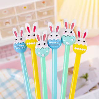 8 Pcs Easter Egg Rabbit Cute Gel Canetas De Ovo De Páscoa Conjunto De Natal Para Estudantes Prêmios E Presentes No Fim De Junho 1o