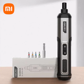 【 Ready Estoque 】 New Xiaomi Deli Chave De Fenda Elétrica Sem Fio De 3 Velocidades De Torque Grande 2000mAh Conjunto De Ferramentas Elétricas De 4V Para Manutenção Doméstica