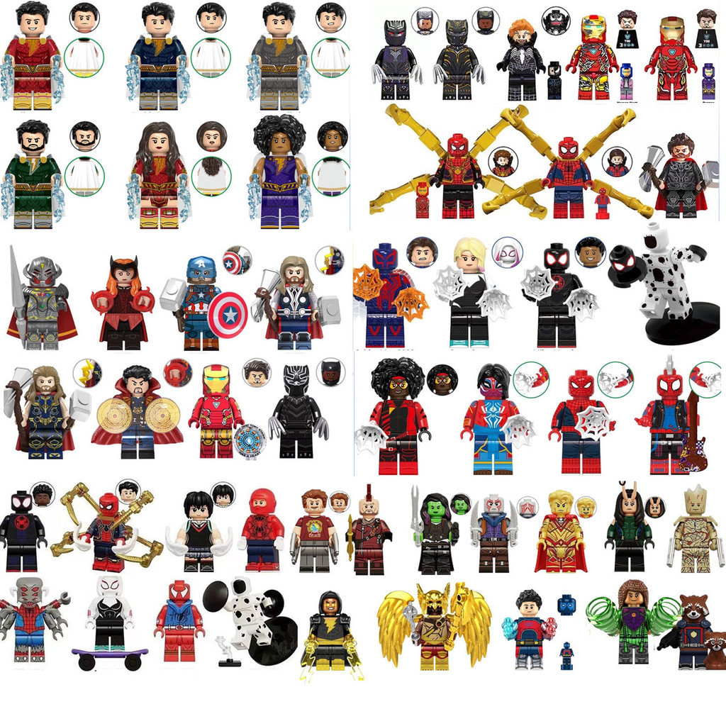 Montagem De Brinquedos Mágicos Mary marvel Building Block minififures Shazam Modelos