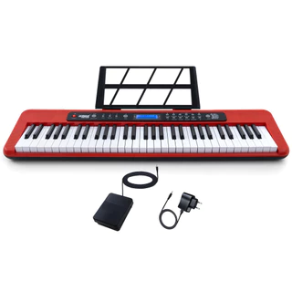 Teclado Musical Kobe KB-300 5/8 61 Teclas com Sensibilidade ao Toque com Pedal Sustain