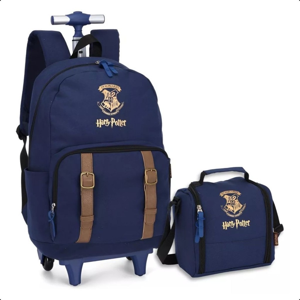 Mochila De Carrinho Harry Potter Com Lancheira Luxcel | Shopee Brasil