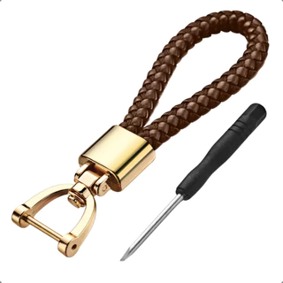 Chaveiro Luxo Metal Couro Elegante Premium Chave Carro Moto