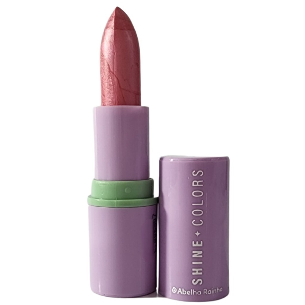 Batom Brilho Intenso Rosa Cintilante FPS 15 Shine Colors Abelha Rainha ...