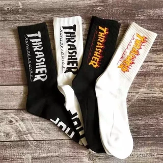 THRASHER homens's Pocked com chamas/impressão 2G7T das mulheres