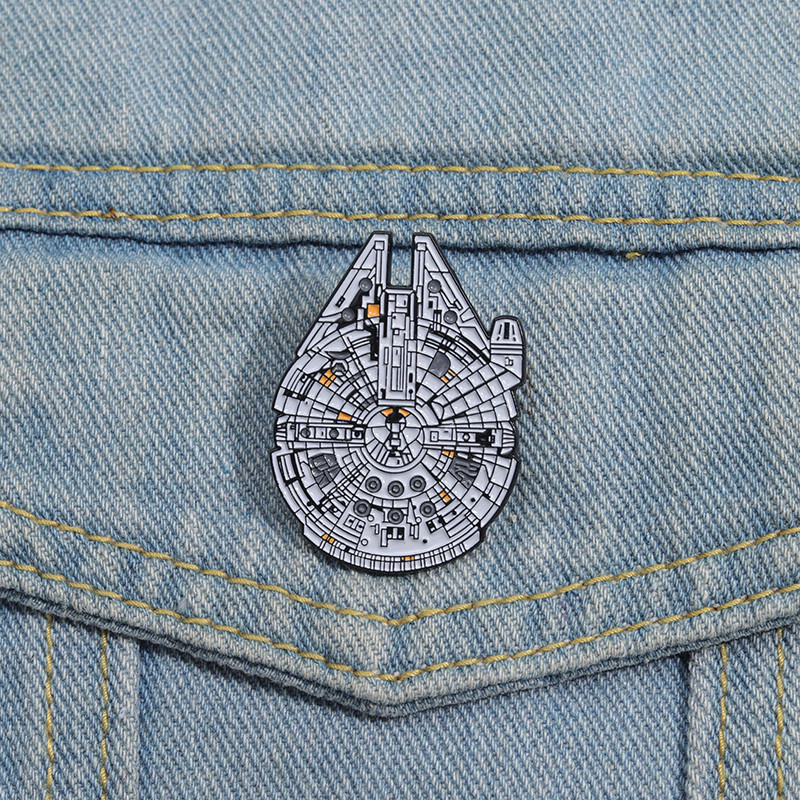 Star Wars Millennium Falcon Spaceship Brochura Esmalte Nave Espacial ...