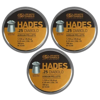 COMBO 03 - CHUMBINHO JSB HADES DIABOLO 26,54GR 300UN. 6.35MM