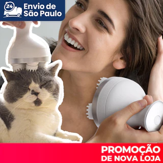 Massageador Elétrico Portátil 2 Em 1 Para Dor Corporal E Pescoço Humanos Animais