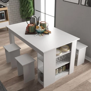 Mesa de Jantar 4 Lugares Esmeralda - Deibe Móveis