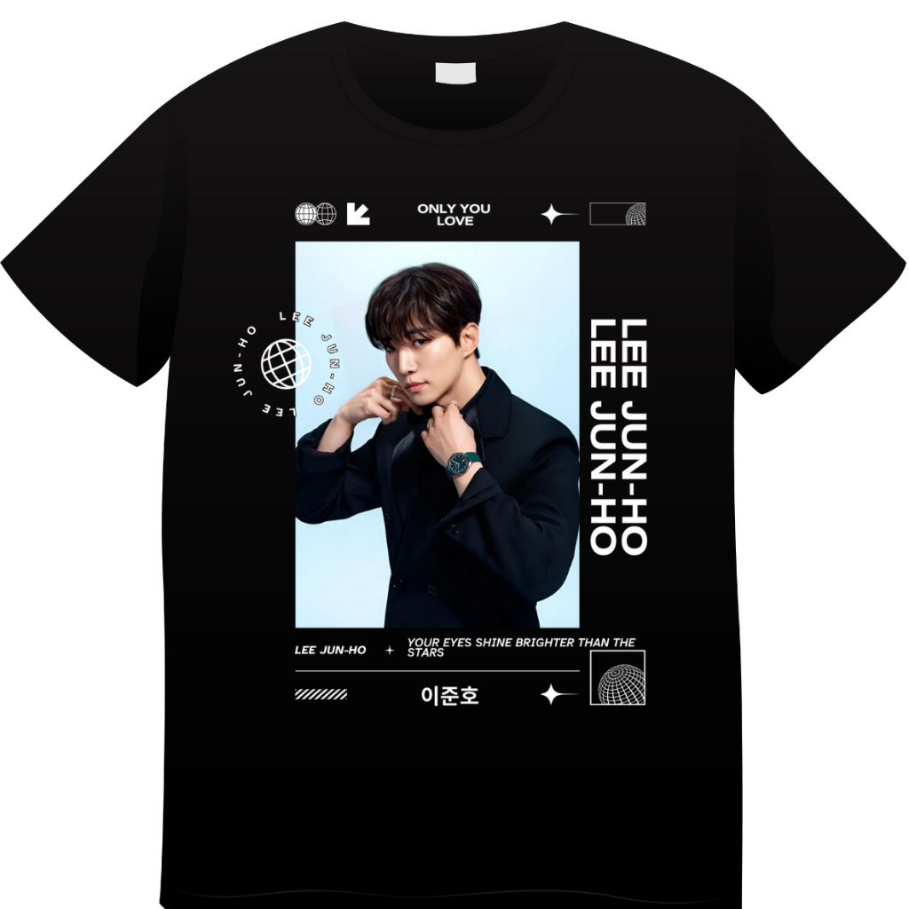 Camiseta Lee Junho Algodão Dorama Sorriso Real Kpop Lee Jun-ho
