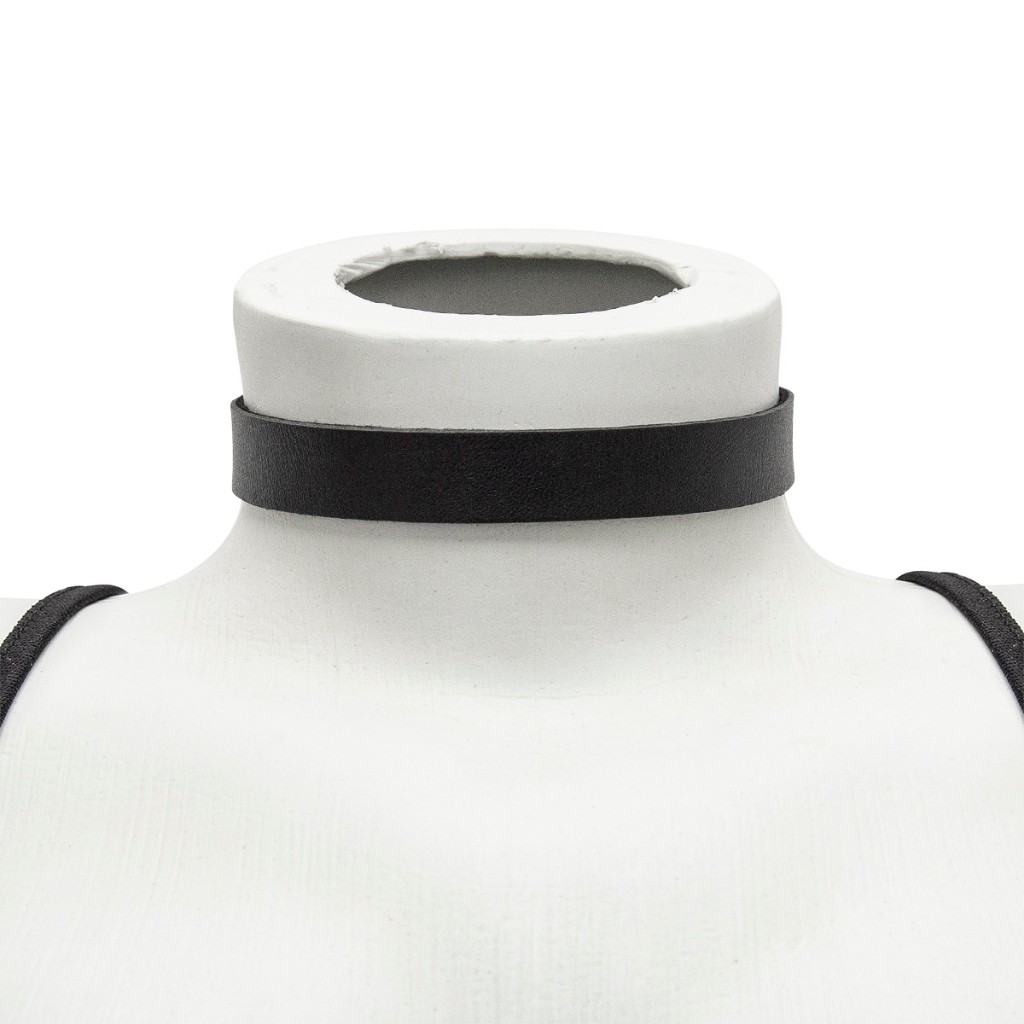 Coleira Gargantilha Choker Lisa Social Grossa Estilosa e Moderna Off