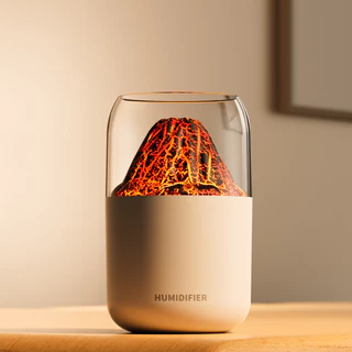 Umidificador Perfumado Volcano Moon Umidificador USB 300ML Luz LED Ajustável