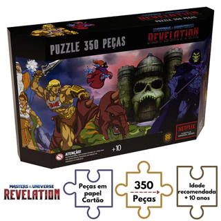 Quebra Cabeça Imagem 350 Peças Encaixe Desenho He-Man Puzzle