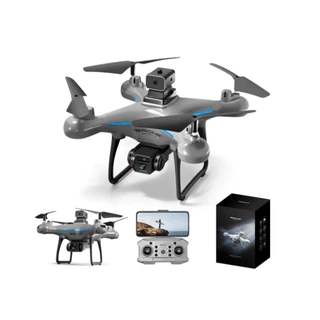 Drone com Câmera Dual HD 4K KY902 Pro Voo Excepcional Wi-Fi Manobras 360 Sensores Anti Obstáculos