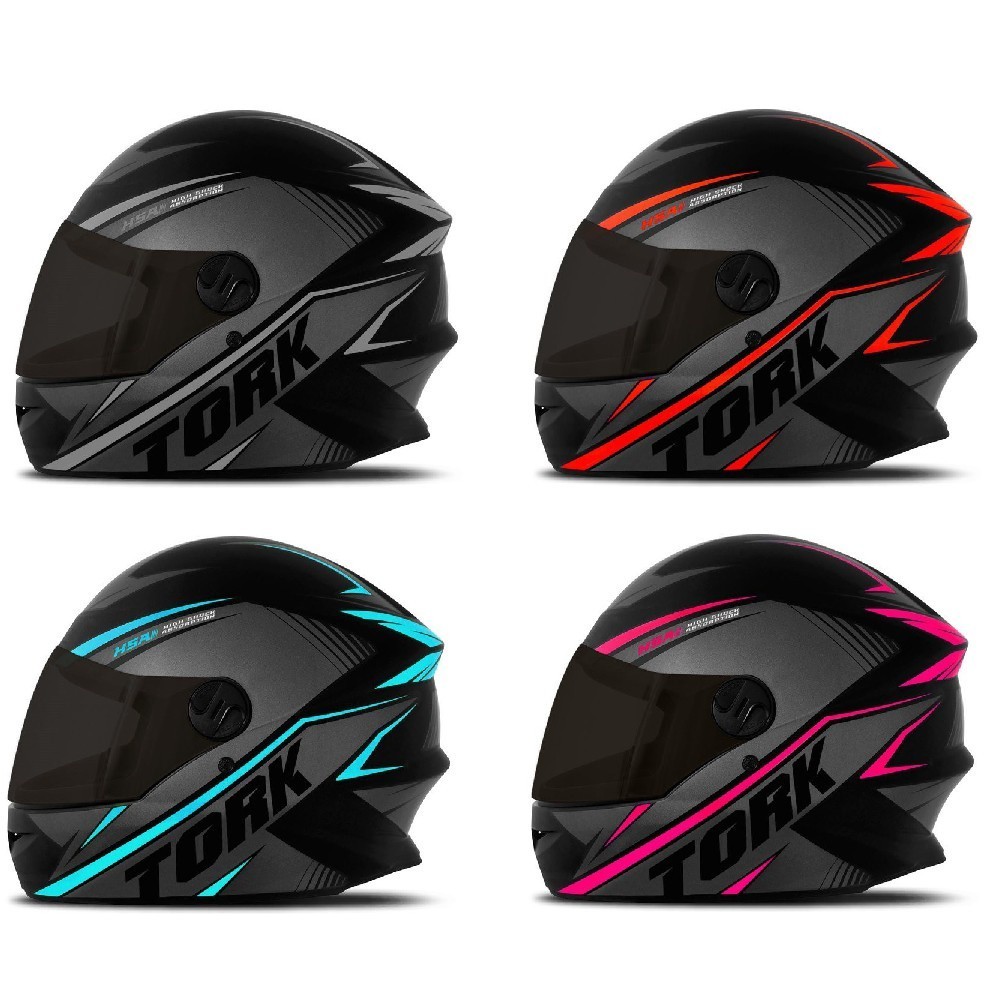 Capacete Fechado Moto Pro Tork R8 Viseira Lente Fumê Feminino Masculino Motociclista