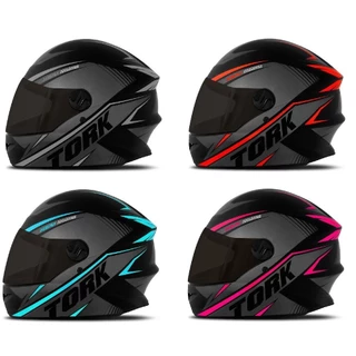 Capacete Fechado Moto Pro Tork R8 Viseira Lente Fumê Feminino Masculino Motociclista