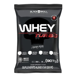 Whey Turbo 907g Refil - Black Skull