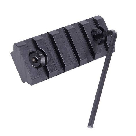 Trilho Metal 5(5cm) Slots Preto p/ Keymod