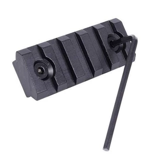 Trilho Metal 5(5cm) Slots Preto p/ Keymod