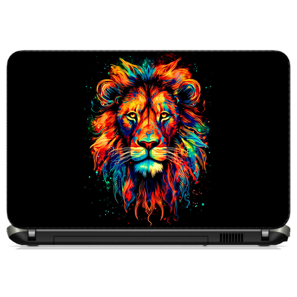 Adesivo Personalizado Skin Pelicula Notebook Macbook Tablet Leao [ 212 ] Animais Rei Selva luxo casa 4k show3