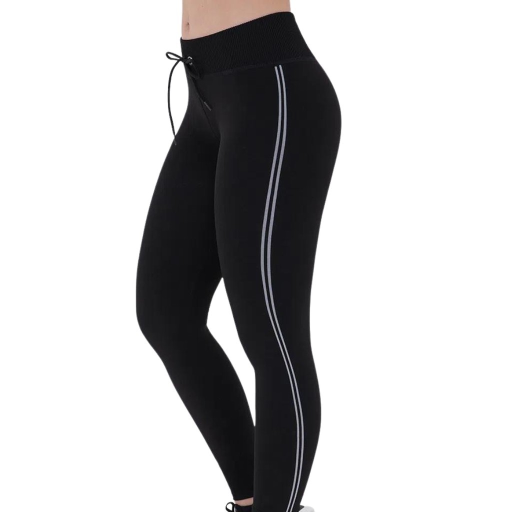 Calça Legging Lupo ACT Seamless Sportwear Com Listra Lateral 71716-001