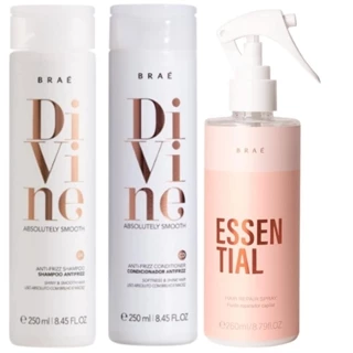 Kit BRAÉ Divine Anti Frizz Trio (3 Produtos)