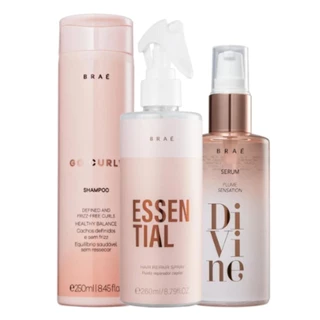 Kit Braé Go Curly Essential Divine Plume (3 Produtos)