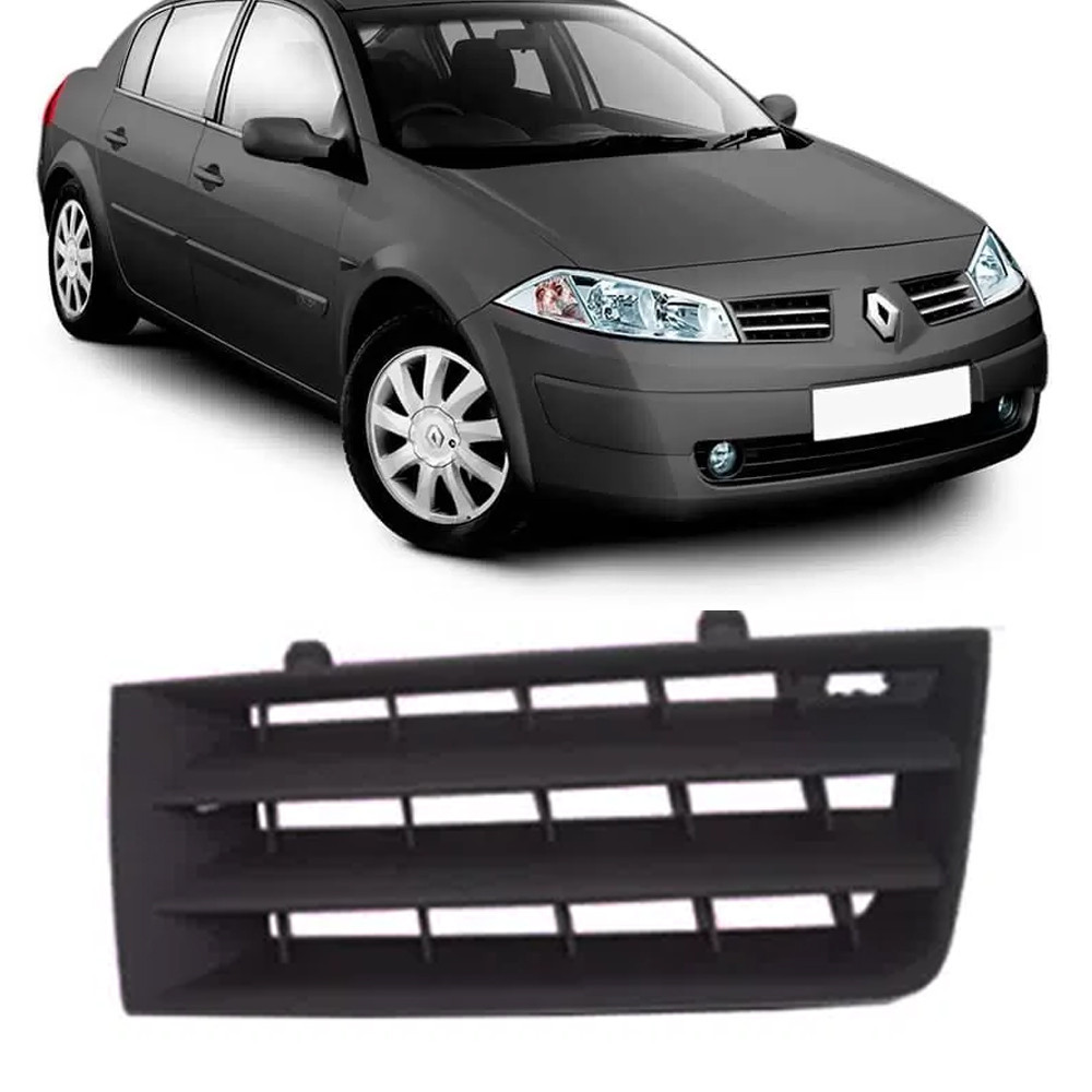 Grade Dianteira Megane Grand Tour 2006 a 2013 Lado Direito (Passageiro)